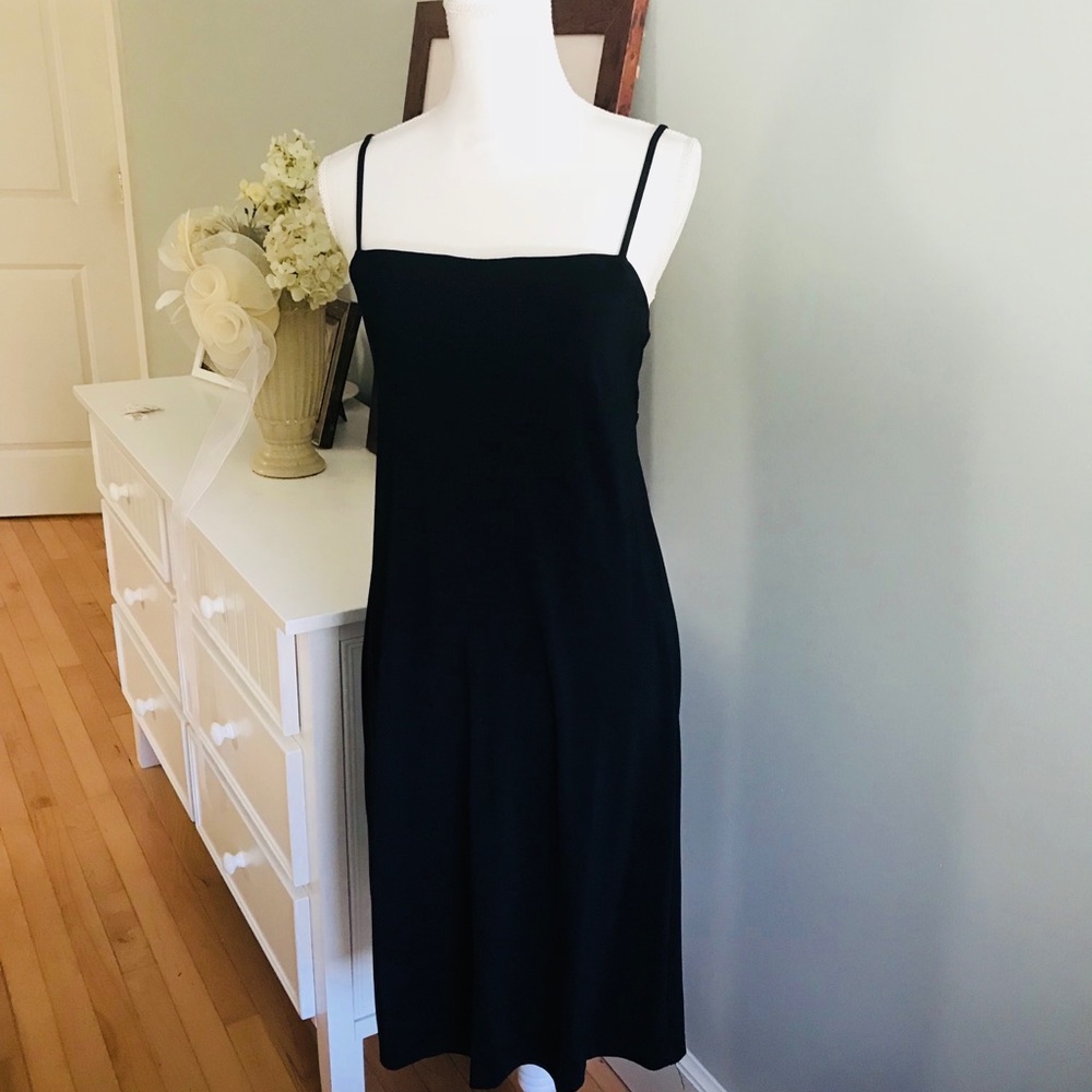 Midnight blue J.Crew dress with spaghetti straps
